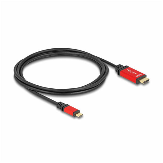 Kabel USB-C 3.1 => HDMI 2.1 2,0m 8K@60Hz črn DELOCK (80096)
