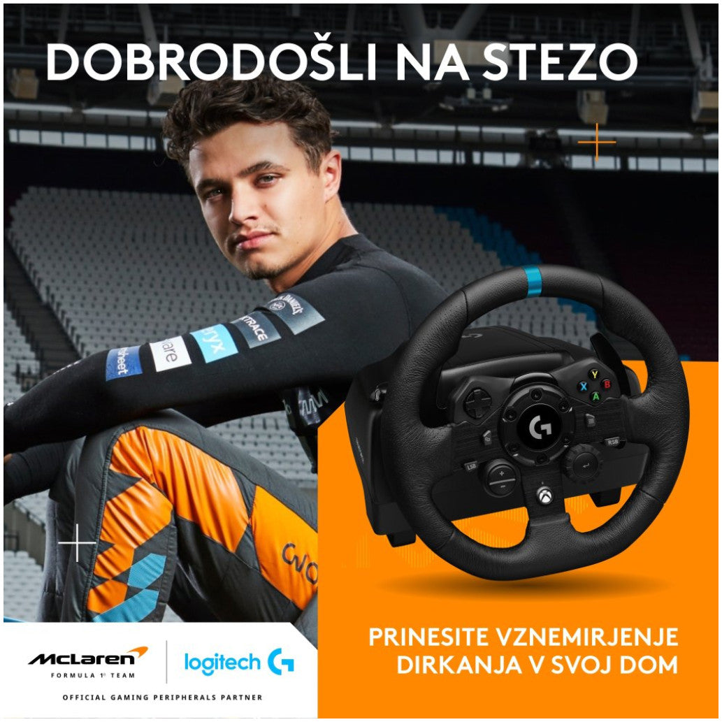 Volan Logitech G923 USB za Xbox X/S, Xbox One in PC (941-000158)