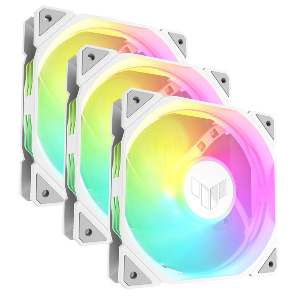 Ventilator Asus TR120 Reverse 120mm, bela ARGB (3 pack)