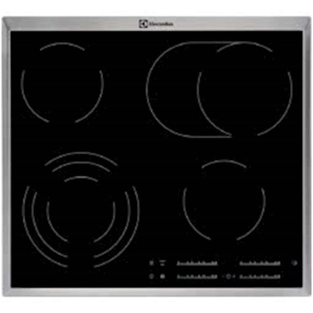 Vgradna plošča ElectroluxEHF46547XK steklokeramika + inoks rob