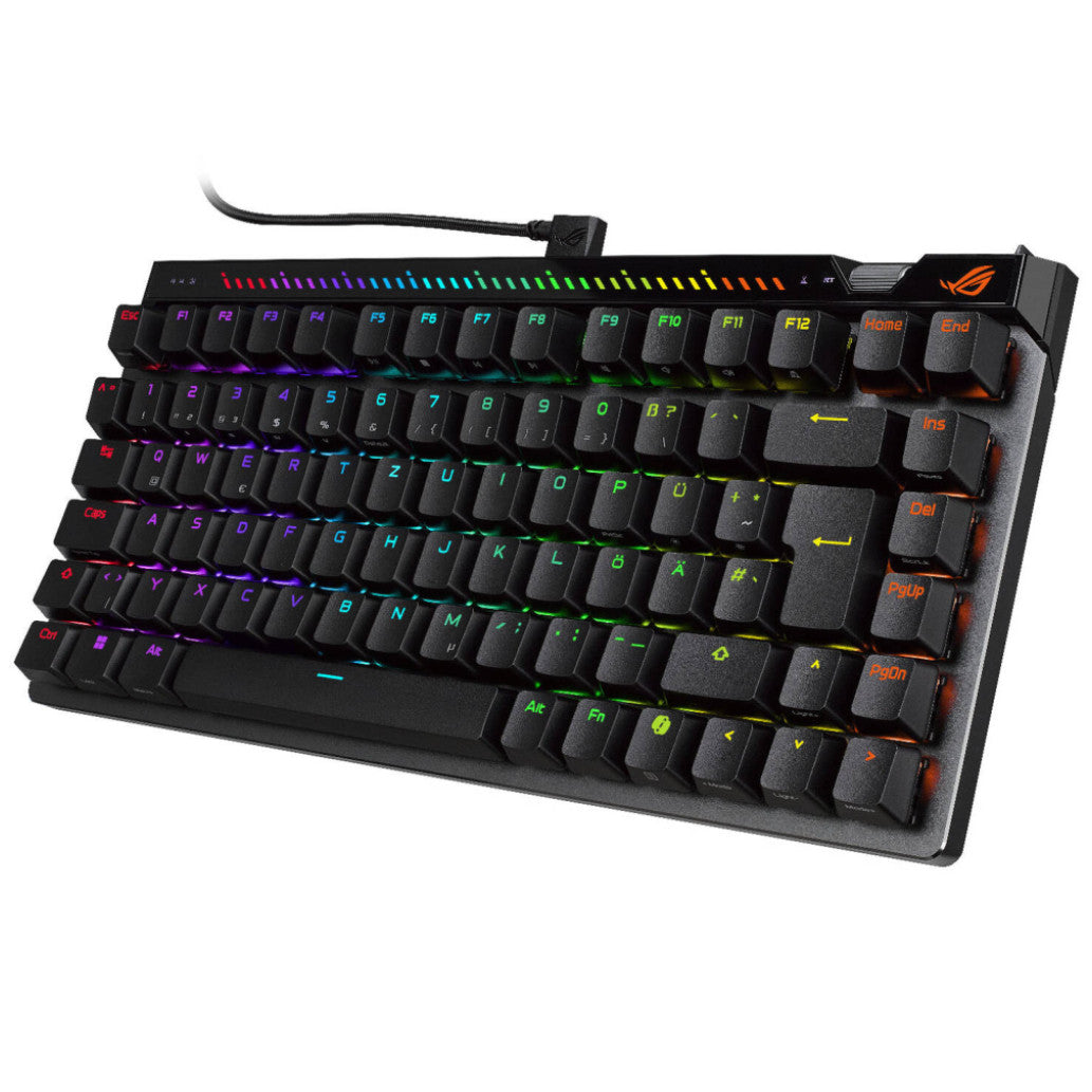 Gaming Tipkovnica Žična Asus ROG Falchion Ace 75 HE DE | črna RGB (magnetna stikala V2X) (90MP047H-BKDA20)