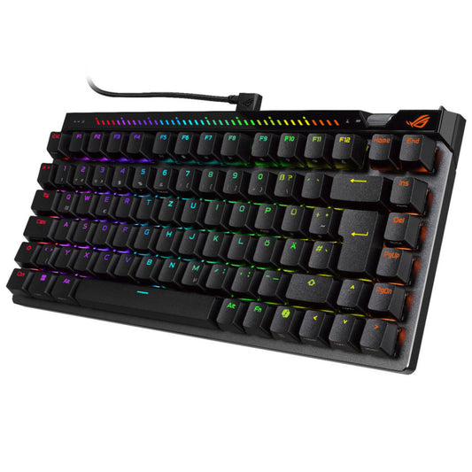 Gaming Tipkovnica Žična Asus ROG Falchion Ace 75 HE DE | črna RGB (magnetna stikala V2X) (90MP047H-BKDA20)