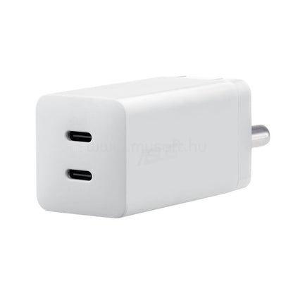 Hišni polnilec 100-240V => Asus 65W 2xUSB-C za mobilne telefone s priloženim kablom USB-C bel(AC65-05)