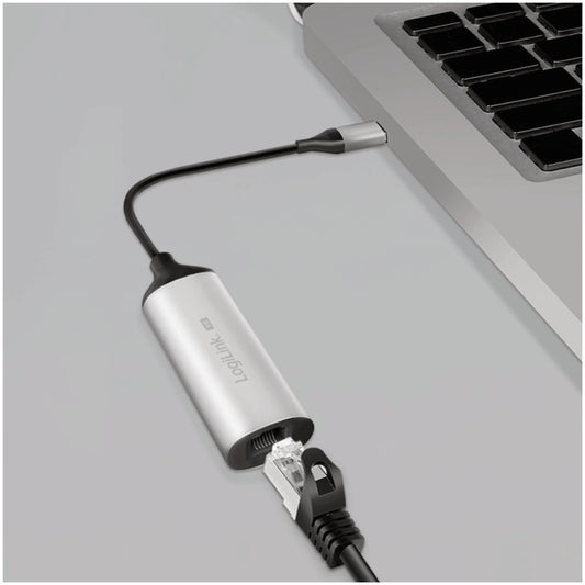 Mrežni adapter USB-C => LAN RJ45 10/100/1000/2500/5000 USB 3.2 0,15cm aluminium LogiLink (UA0456)