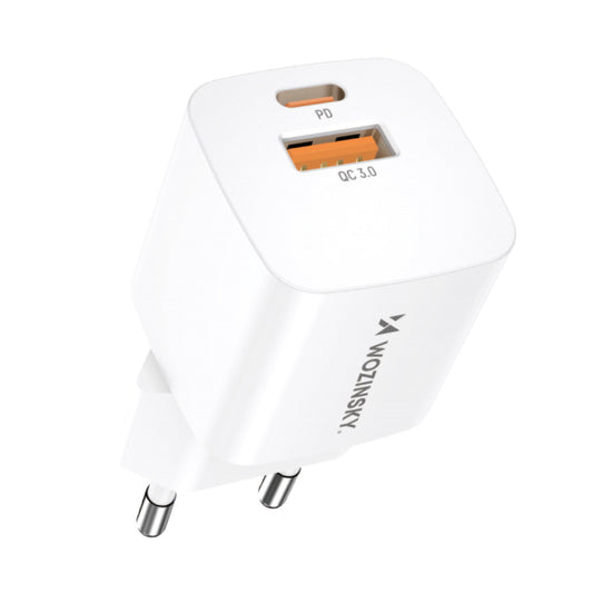 Hišni polnilec 100-240V => 1xUSB-C 20W 1xUSB-A PD3.0 QC3.0 Wozinsky (CMWCW)