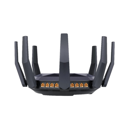 Usmerjevalnik brezžični Asus RT-AX89X WiFi6 802.11ax AX6000 4804Mbit/s MU-MIMO OFDMA MESH dualband 3G/4G USB dongle 8xLAN 1xLAN/WAN10GB 1xSFP+ (90IG04J1-BM3010)