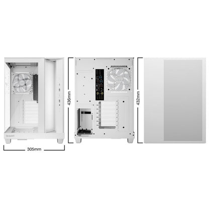 Ohišje be quiet! Light Base 500 LX microATX - bela RGB