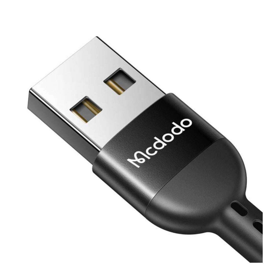 Kabel USB-C => USB-A 2.0 tekstil ovoj 1,80m 2A QC4 Mcdodo Omega - črn (CA-6420)