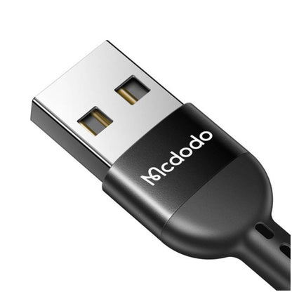 Kabel USB-C => USB-A 2.0 tekstil ovoj 1,80m 2A QC4 Mcdodo Omega - črn (CA-6420)