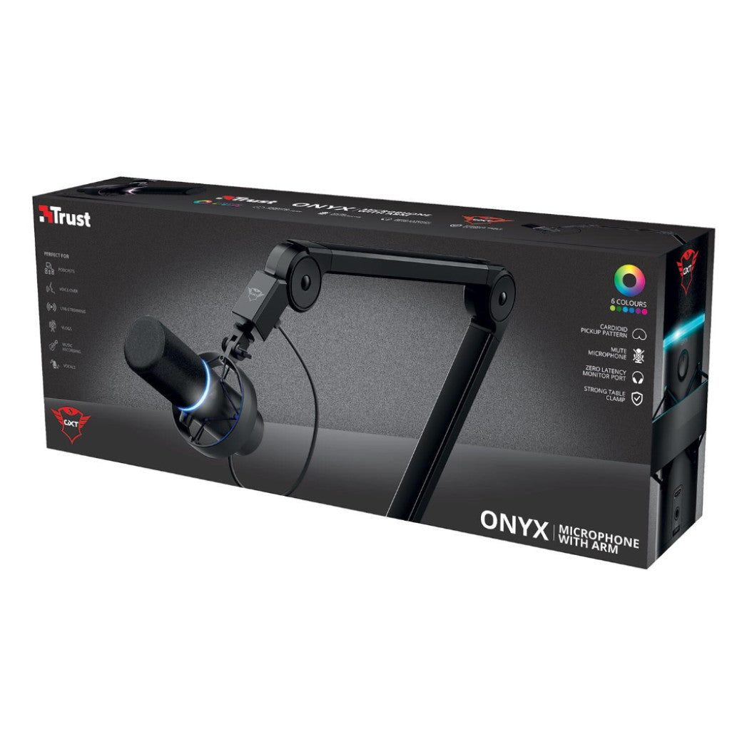 Žični mikrofon USB Trust GXT 255+ Onyx s stojalom (24354)
