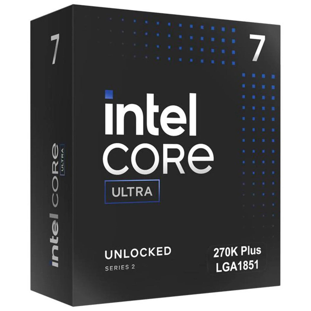 Procesor Intel LGA1851 Ultra 7 270K Plus 24C/24T 3.2GHz/5.5GHz BOX 125W/250W grafika Intel Xe brez hladilnika