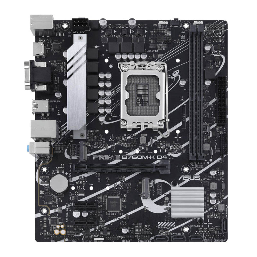 Osnovna plošča 1700 Asus PRIME B760M-K D4 microATX 1xVGA HDMI