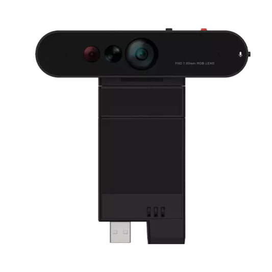 Spletna kamera Lenovo ThinkVision MC60 (S) - Short FHD 30FPS 90° USB črna AI autofokus 4x dvojni mikrofon (4XC1K97399)