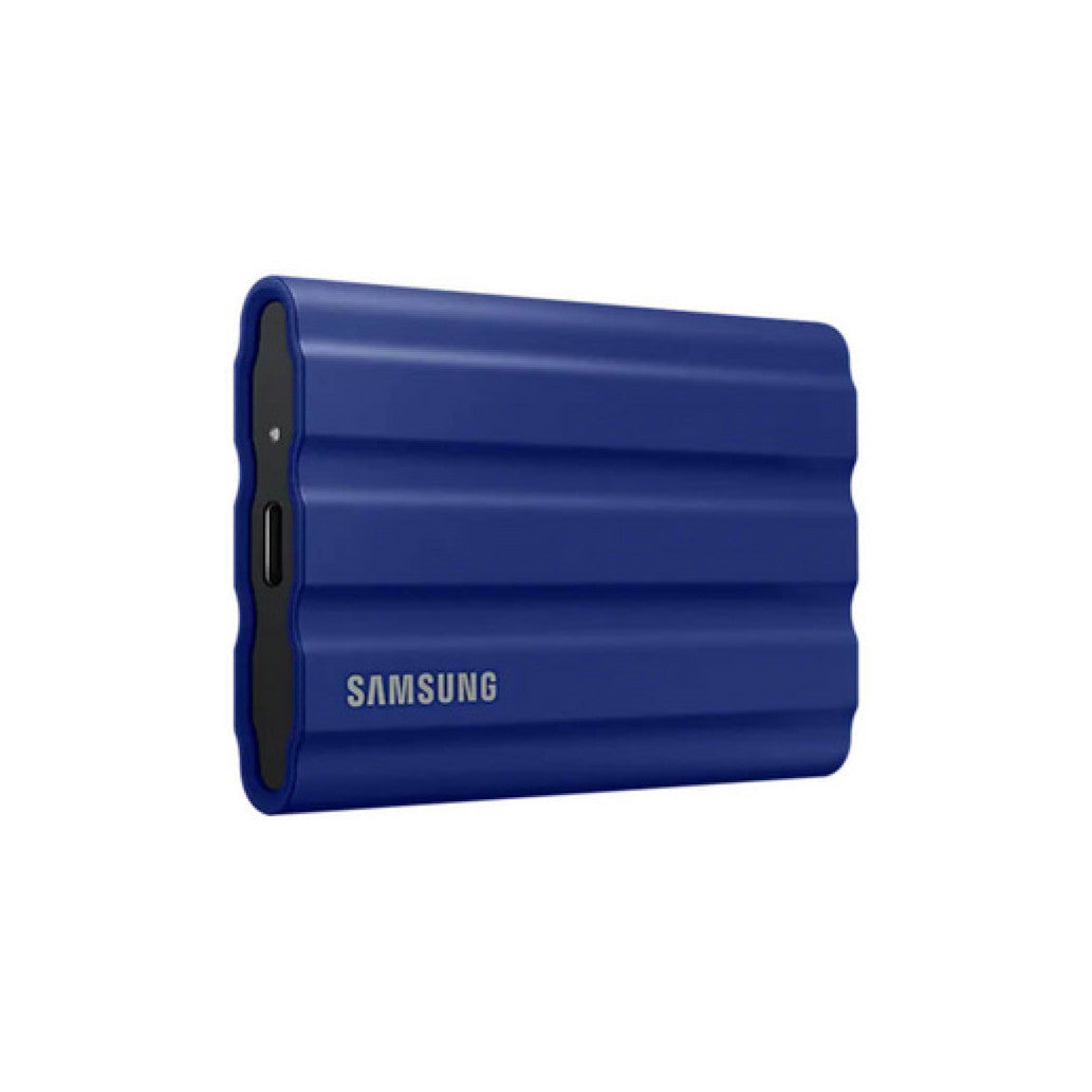 Prenosni disk SSD 1TB USB-C Samsung T7 Shield 1050/1000MB/s  - modra odporen proti udarcem (MU-PE1T0R/EU)