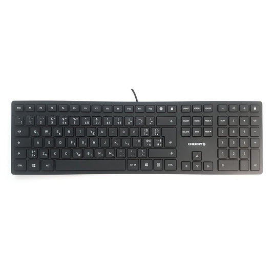 Tipkovnica Cherry KC 6000 Slim črna UK SLO g. - Cherry SX stikala, kvalitetna