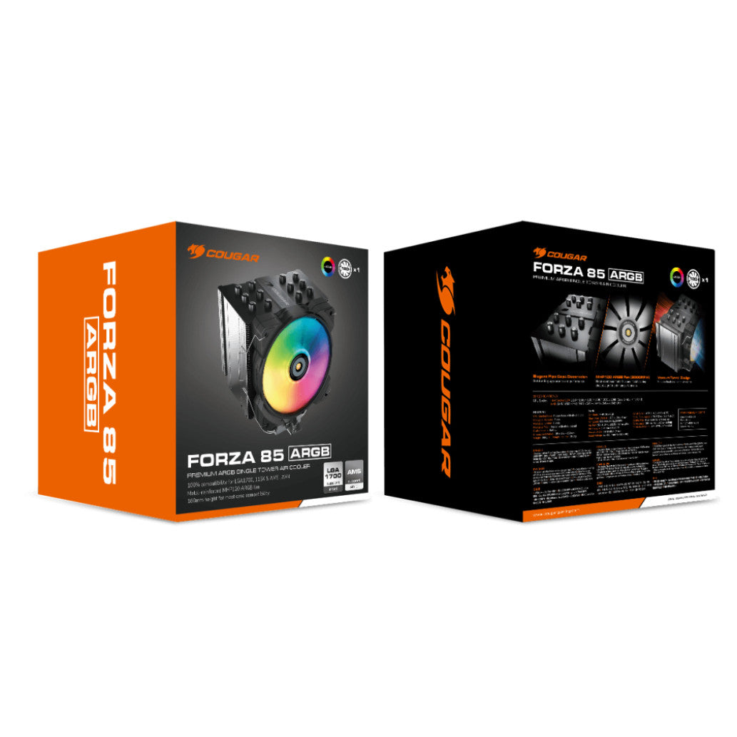 Zračni hladilnik Cougar Forza 85 ARGB - 31,68 dB 160mm črna-srebrna (CGR-FZA85-ARGB)