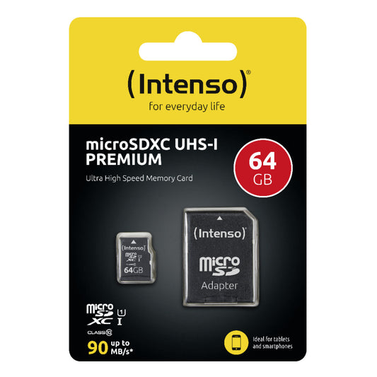 Spominska kartica microSDXC 64GB Intenso 45MB/s/10MB/s U1 UHS-I (3423490)