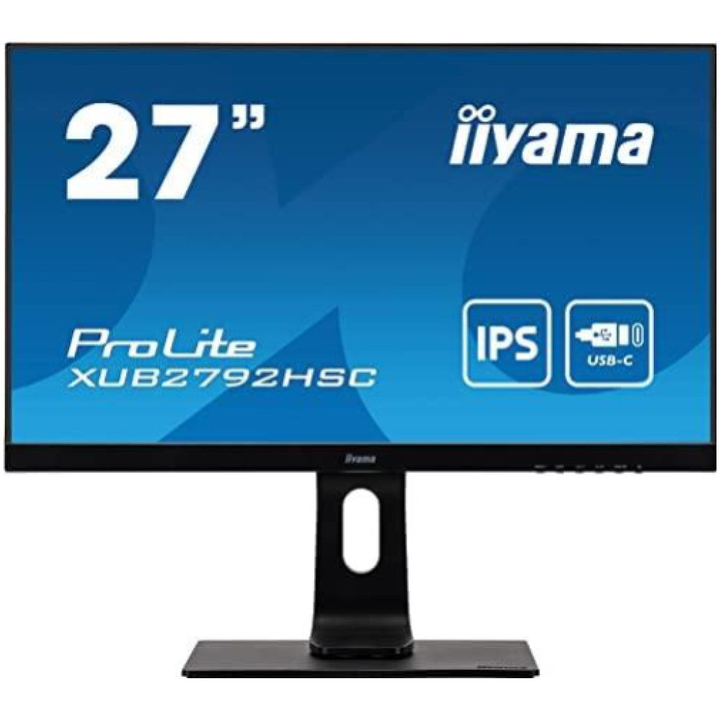 Monitor Iiyama 68,6 cm (27,0") XUB2792HSC-B1 1920x1080 75Hz IPS 4ms HDMI DisplayPort USB-C 65W 2xUSB3.0 Zvočniki  sRGB99%