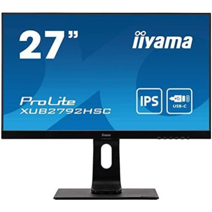 Monitor Iiyama 68,6 cm (27,0") XUB2792HSC-B1 1920x1080 75Hz IPS 4ms HDMI DisplayPort USB-C 65W 2xUSB3.0 Zvočniki  sRGB99%