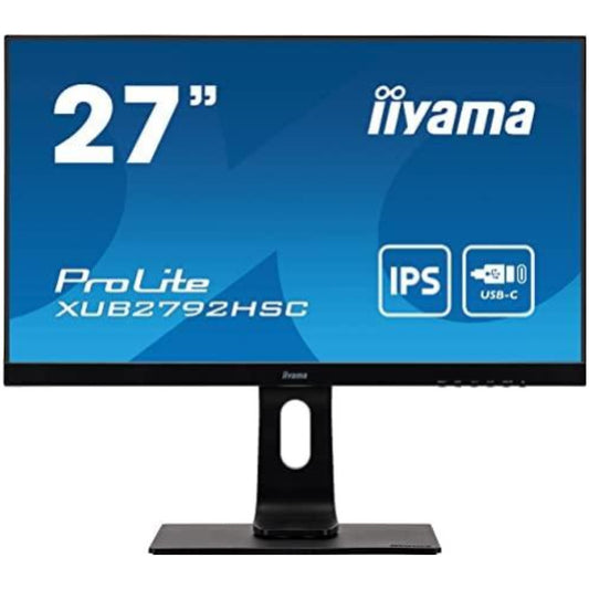 Monitor Iiyama 68,6 cm (27,0") XUB2792HSC-B1 1920x1080 75Hz IPS 4ms HDMI DisplayPort USB-C 65W 2xUSB3.0 Zvočniki  sRGB99%