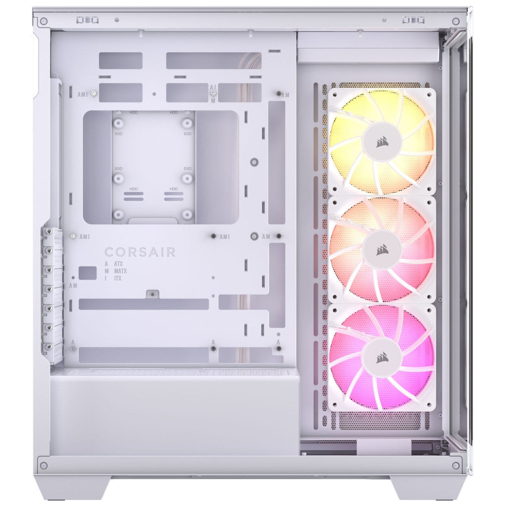 Ohišje Corsair 3500X MidiATX - bela ARGB