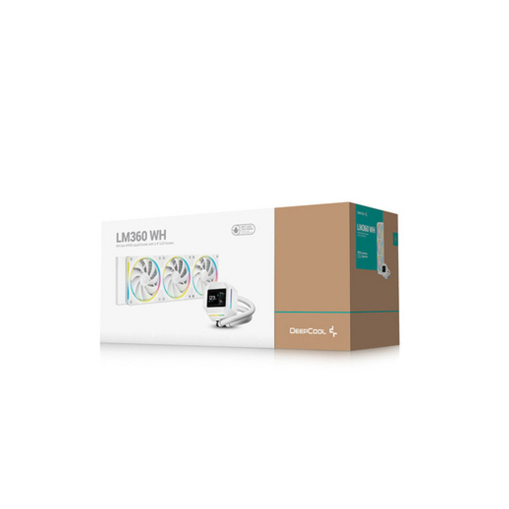 Vodno hlajenje DeepCool LM360 WH LCD - 360mm ARGB bela (R-LM360-WHDMMC-1)