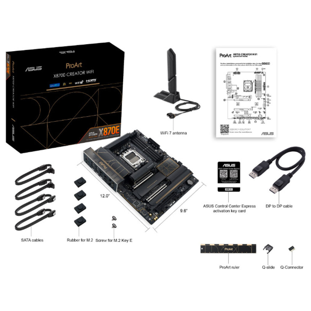 Osnovna plošča AM5 Asus ProArt X870E-CREATOR WIFI ATX 1xHDMI 2.1 1xDisplayPort 1.4a