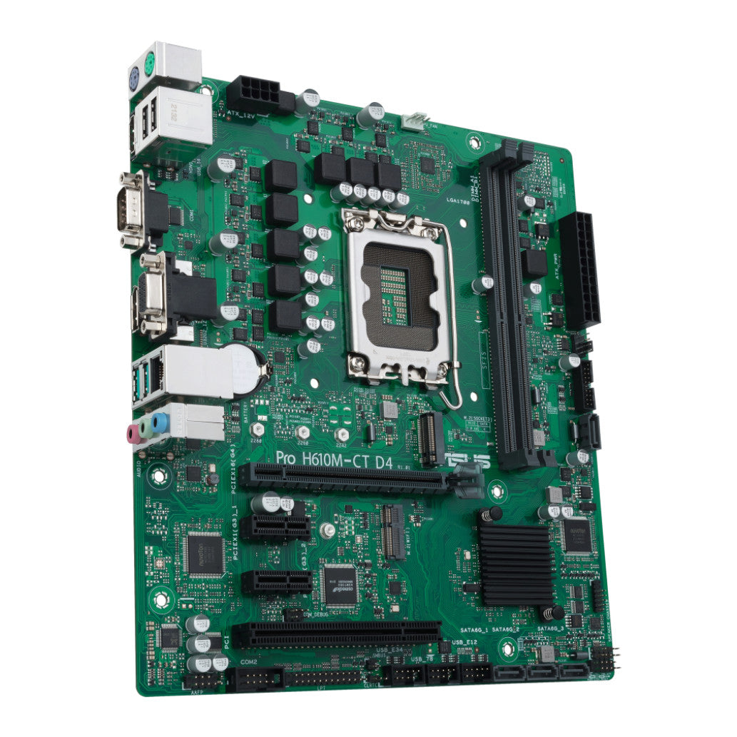 Osnovna plošča 1700 Asus PRO H610M-C D4-CSM microATX 1xDVI-D 1xHDMI 2.1 1xDisplayPort 1.4