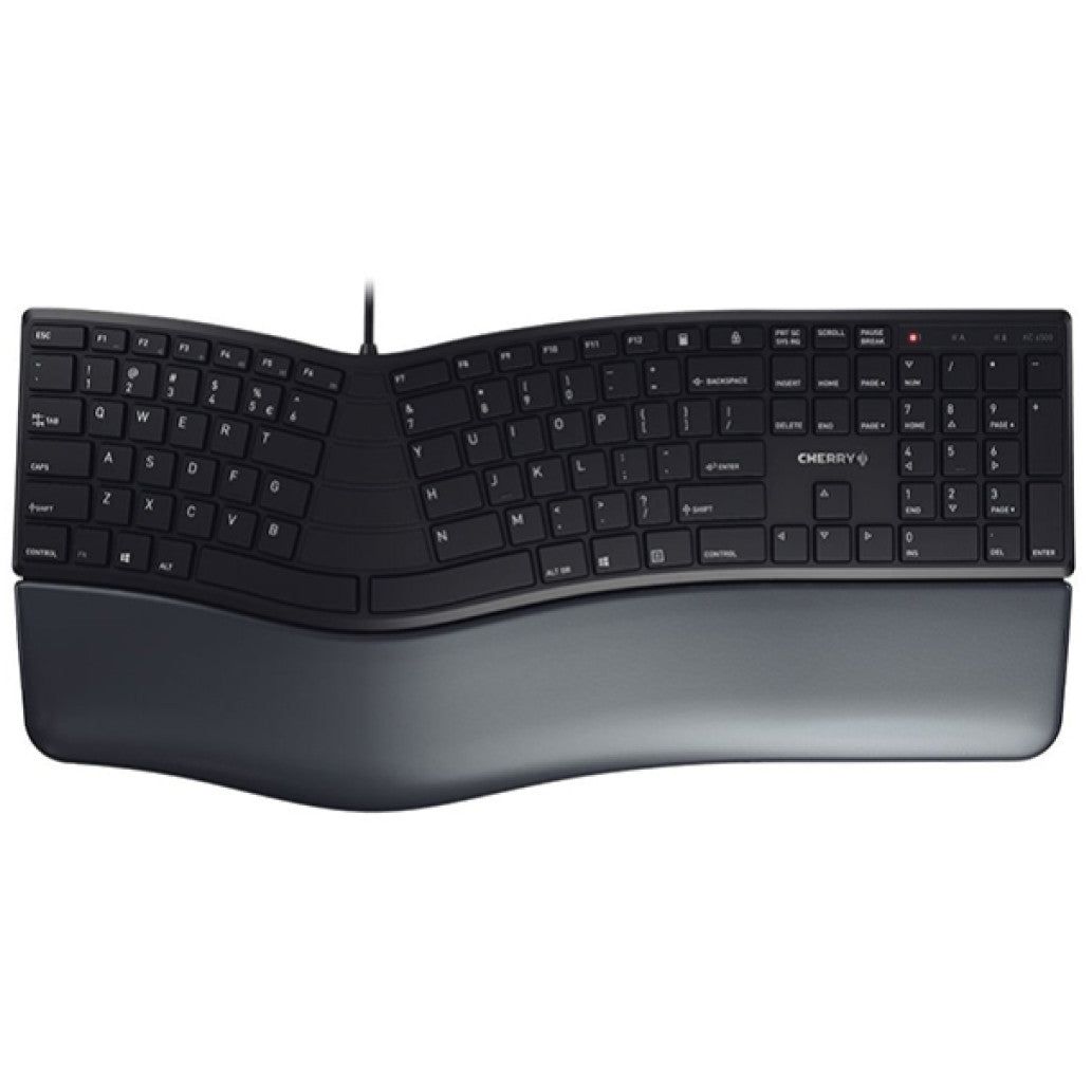 Tipkovnica USB Cherry KC 4500 ERGO UK | SLO gravura črna (JK-4500GB-2)