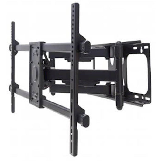 Nosilec za LCD monitor dvojni 33 - 82 cm (13"-32") 75kg, dvojna roka, naklon -15°do 5°, črne barve Mahattan