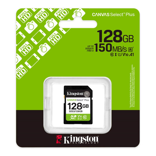Spominska kartica SDXC 128GB Kingston Canvas Select Plus 150MB/s/40MB/s U1 V10 UHS-I (SDS3/128GB)