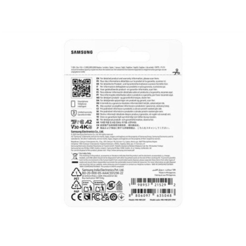 Spominska kartica microSDXC 128GB Samsung T7 170MB/s/U3 V30 UHS-I A2 (MB-MB128T/WW)