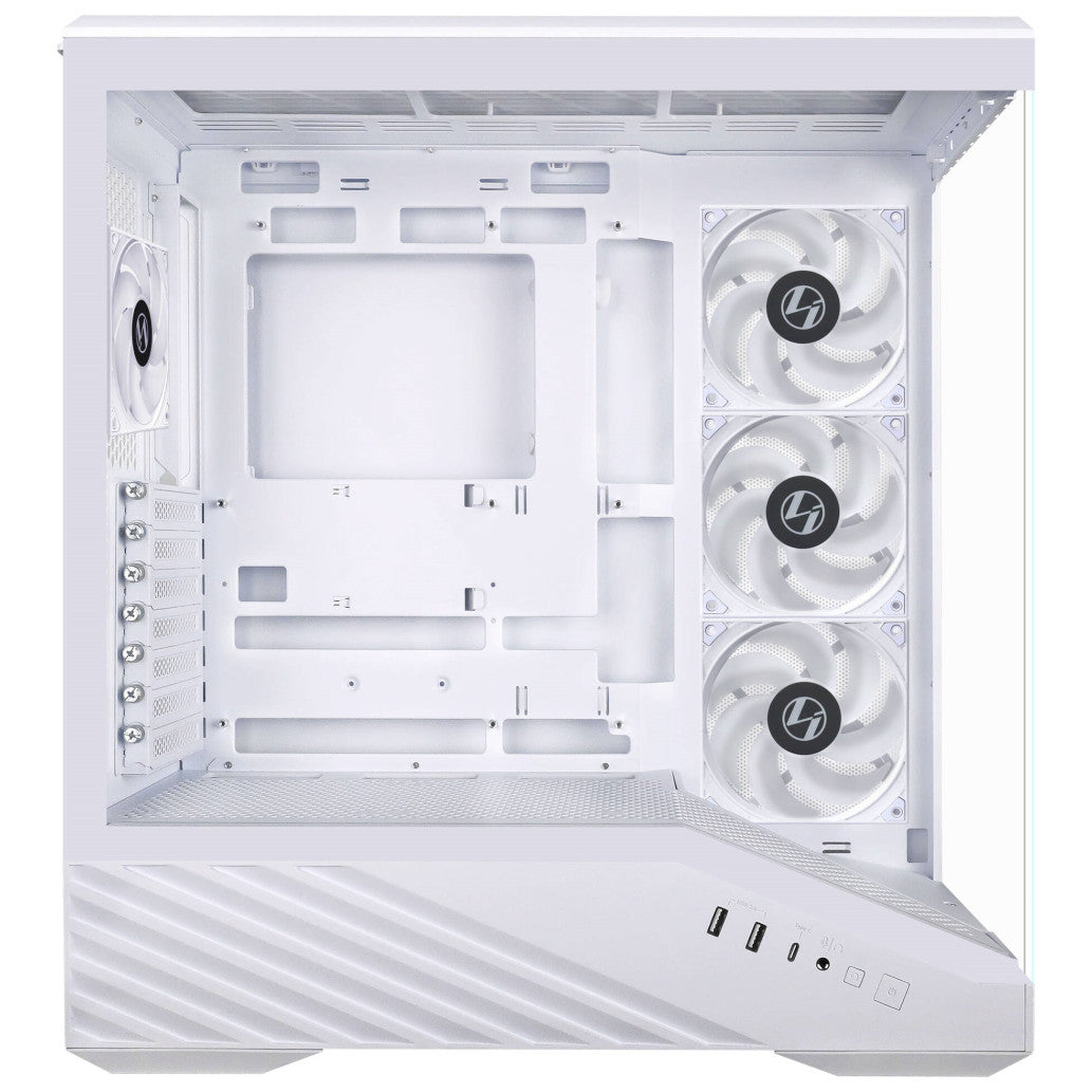 Ohišje Lian-Li Vector V100 MidiATX - bela RGB