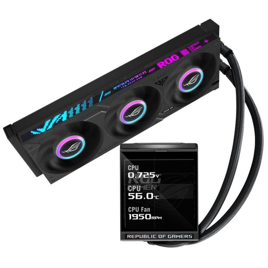 Vodno hlajenje Asus ROG STRIX LC IV LCD - 360mm ARGB črna (90RC01M1-B0EAY0)