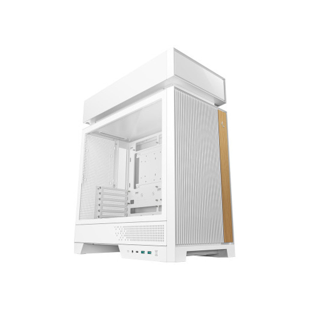 Ohišje Deepcool CL600-WH MidiATX - bel ARGB