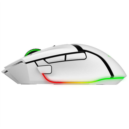 Miš Razer brezžična + Bluetooth Basilisk V3 Pro optična gaming 30000DPI RGB bela (RZ01-04620200-R3G1)