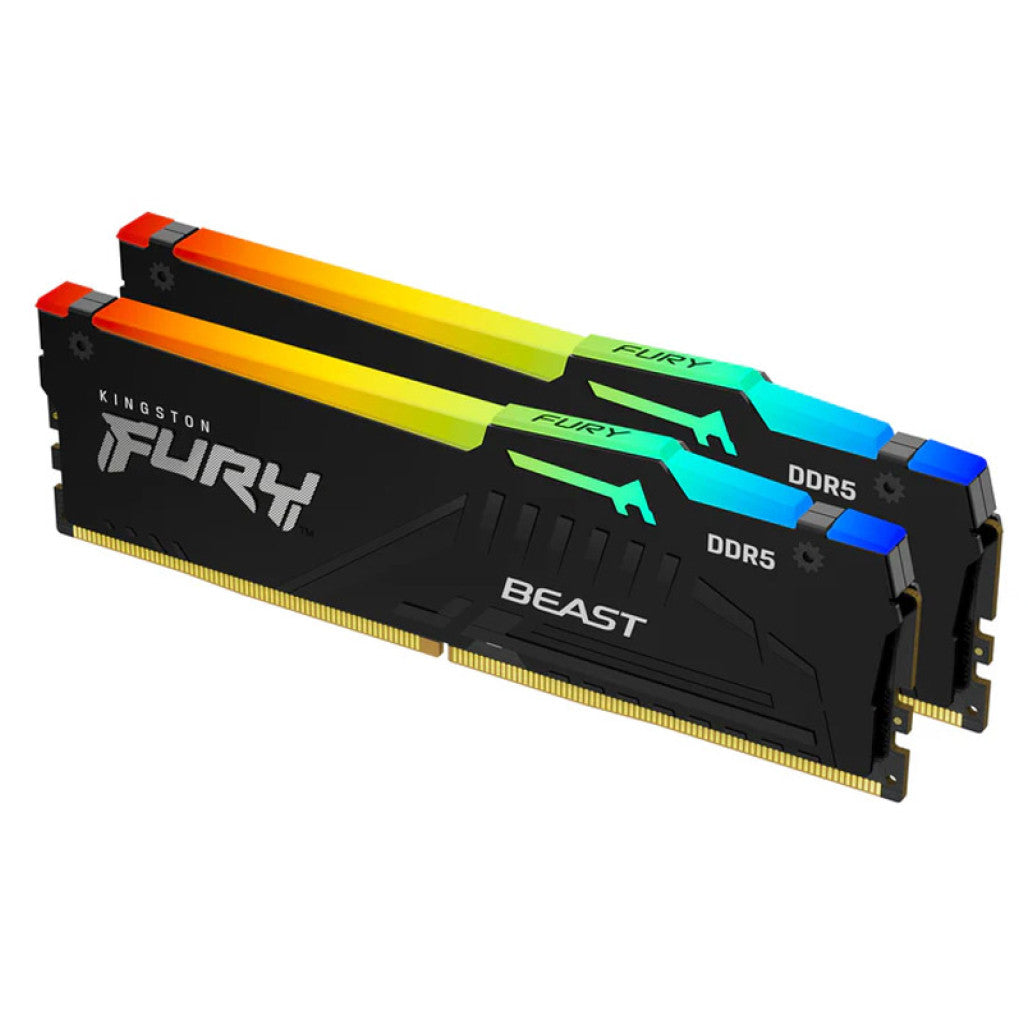 DDR5 64GB 6000MHz CL30 KIT (2x32GB) Kingston RGB Fury XMP3.0 1,4V Gaming črna (KF560C30BBEAK2-64)