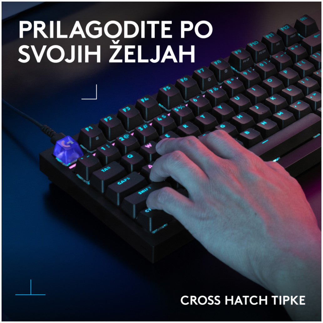 Gaming Tipkovnica Žična Logitech G316 X 98 | SLO gravura črna RGB (920-014201)
