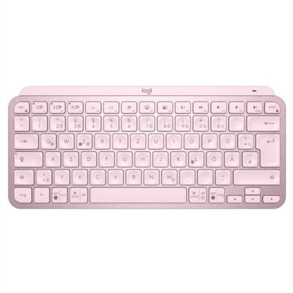 Tipkovnica brezžična Logitech MX Keys Mini US international | SLO gravura roza LED osvetlitev (920-010500)