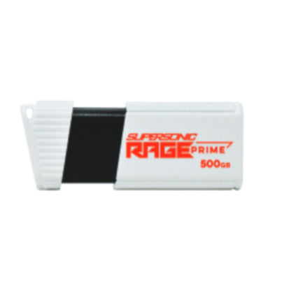 Spominski ključek 500GB USB 3.2 Patriot Supersonic Rage 600MB/s plastičen izvlečni bel (PEF500GRPMW32U)