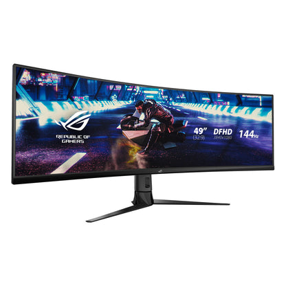 Monitor Asus 124,5 cm (49,0") XG49VQ 3840x1080 Curved Gaming 144Hz VA 4ms 2xHDMI DisplayPort 2xUSB3.2 HAS Zvočniki 2x5W  sRGB125% FreeSync Premium PRO BT HDR400 Strix