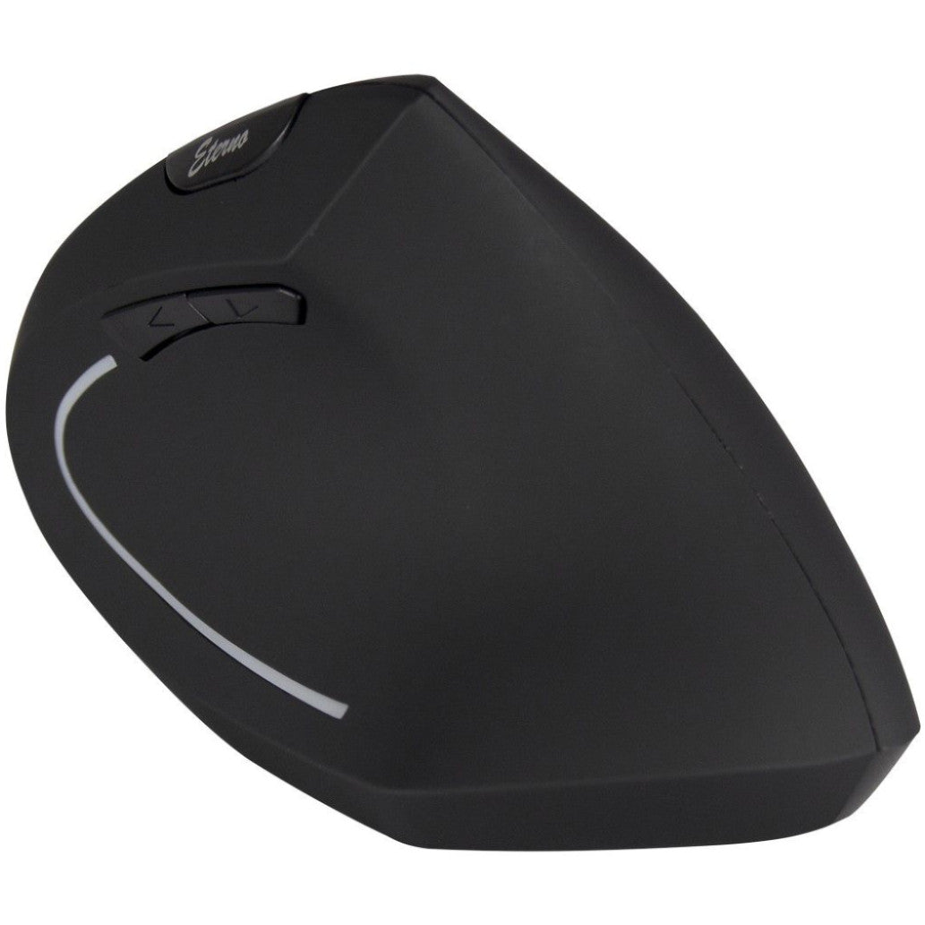 Miš brezžična ergonomska Inter-Tech Eterno 1600DPI za desničarje 6 gumbov črna (88884101)