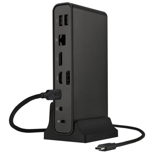 Priklopna postaja USB-C => Asus DC301 1xHDMI 2xDisplayPort 3xUSB3.2 USB-C 90W 1xLAN čitalec kartic SD/microSD 1x3,5mm ()