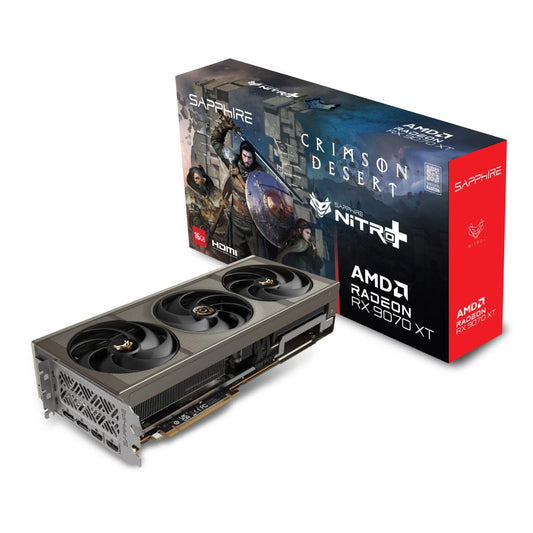 Grafična kartica AMD RX9070 XT Sapphire NITRO+ OC Crimson Desert - 16GB GDDR6  | 2xHDMI 2.1 2xDisplayport 2.1 (11348-10-20G)