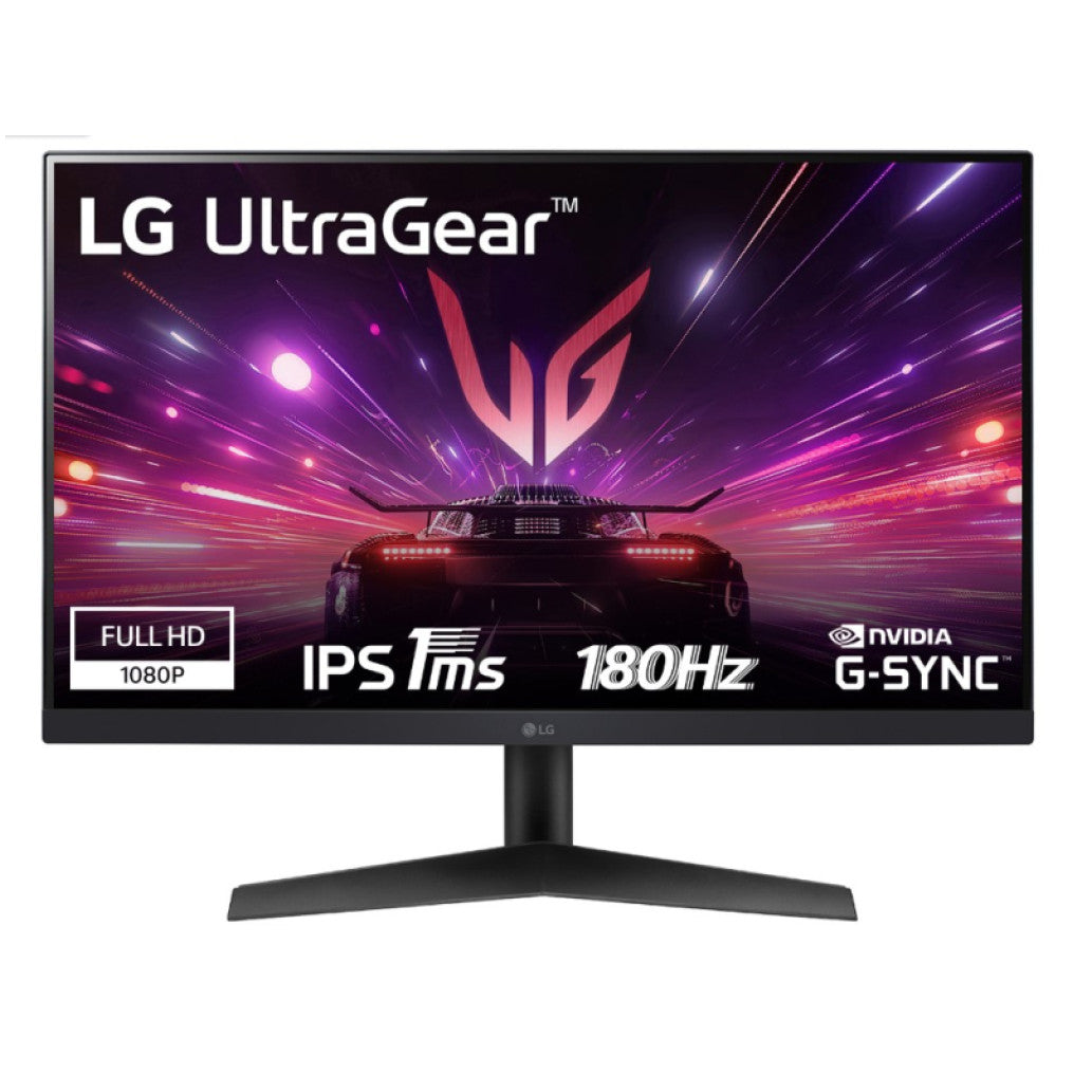 Monitor LG 60,5 cm (23,8") 24GS60F 1920x1080 Gaming 180Hz IPS 1ms HDMI DisplayPort  sRGB99% FreeSync G-Sync Compatible HDR10 UltraGear