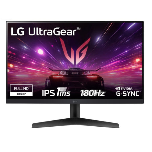 Monitor LG 60,5 cm (23,8") 24GS60F 1920x1080 Gaming 180Hz IPS 1ms HDMI DisplayPort  sRGB99% FreeSync G-Sync Compatible HDR10 UltraGear