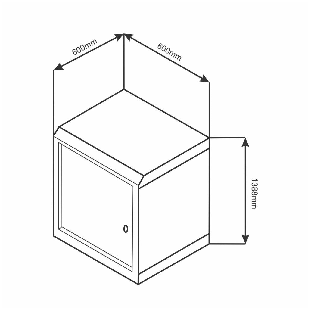 Kabinet zidni DATECH 600x600 siv (DP.6627.9000)