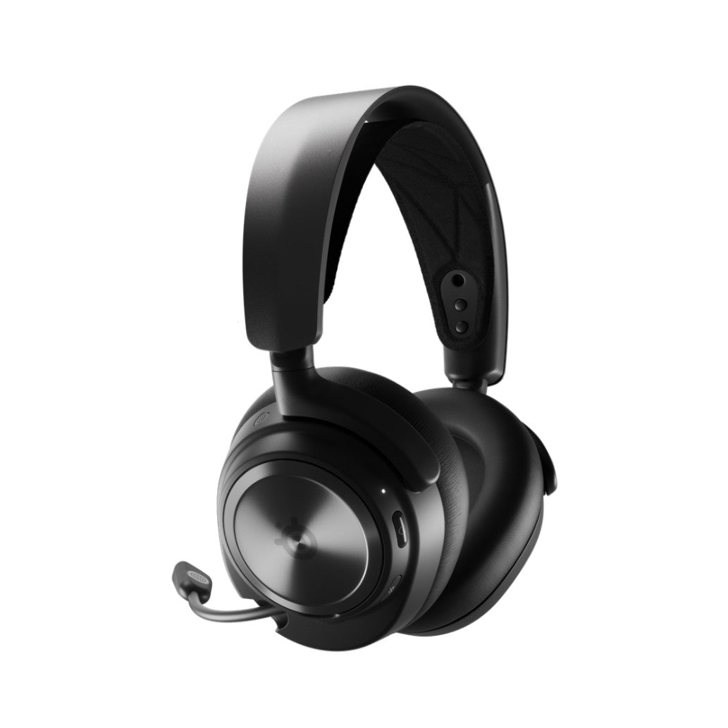 Slušalke brezžične SteelSeries naglavne z mikrofonom BT Arctis Nova Pro črne ANC (61520)