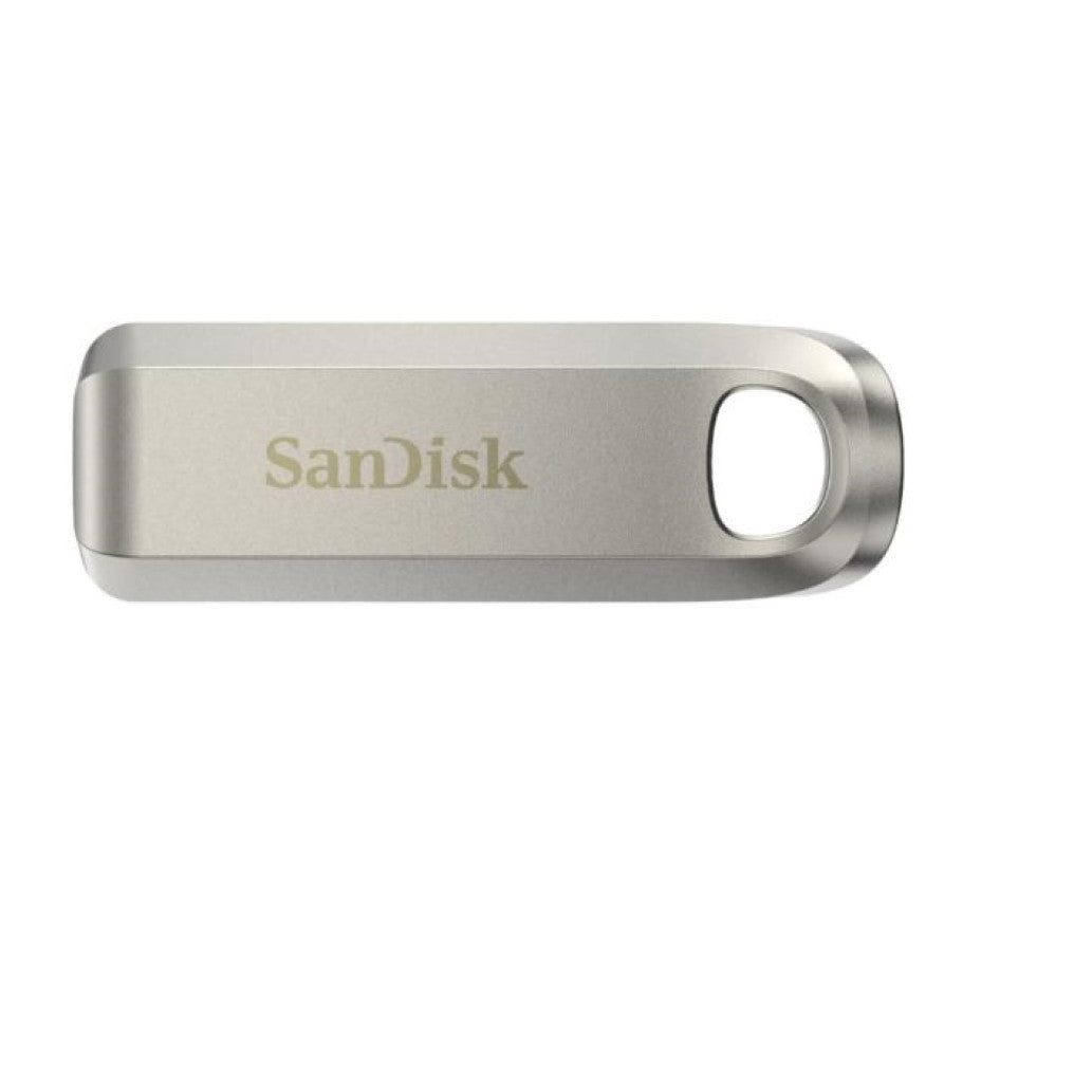 Spominski ključek 128GB USB-C Sandisk Ultra Luxe 400MB/s kovinski drsni srebrn (SDCZ75-128G-G46)