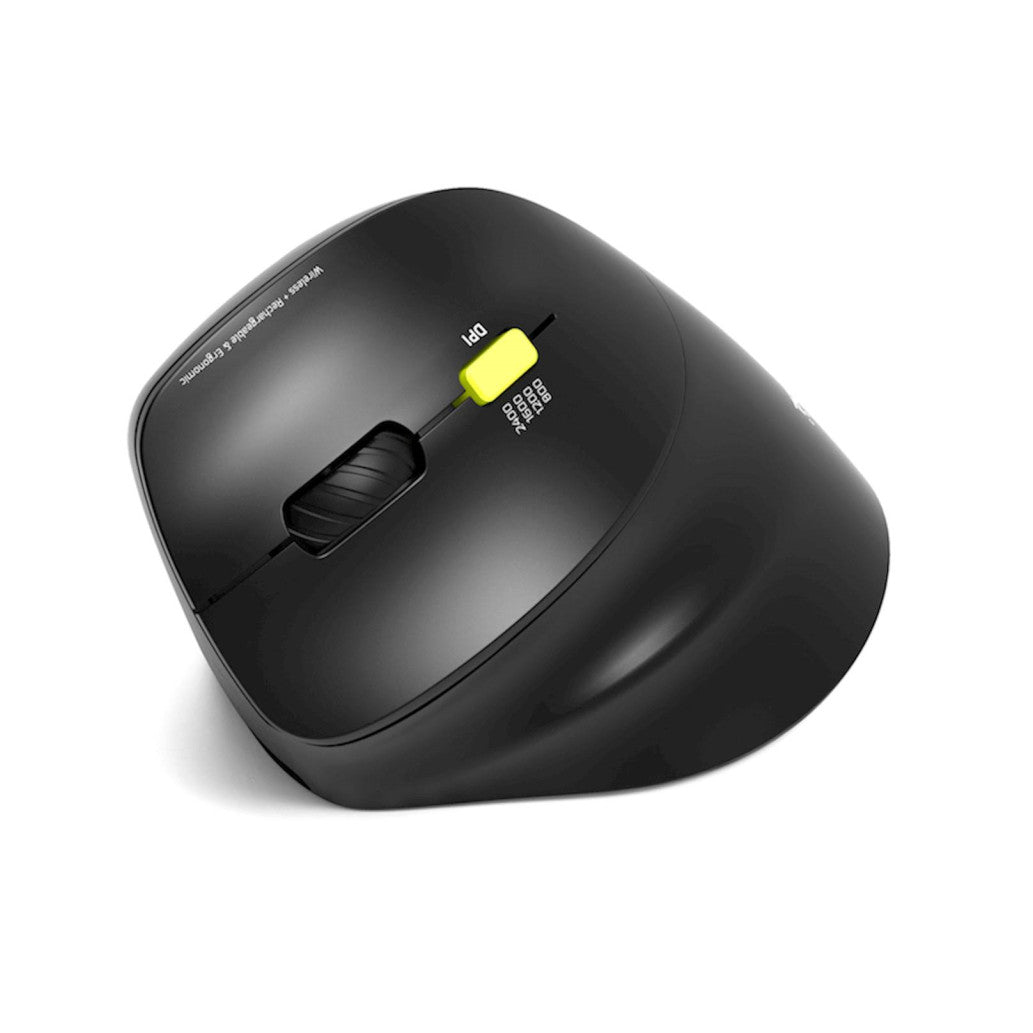 Miš brezžična + Bluetooth ergonomska Port Ergo 2400DPI za levičarje 5 gumbov črna (910008)